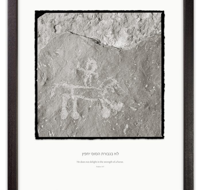 horseman rock painting